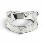 Hermes Clou de H Double Ring Silver — view 5