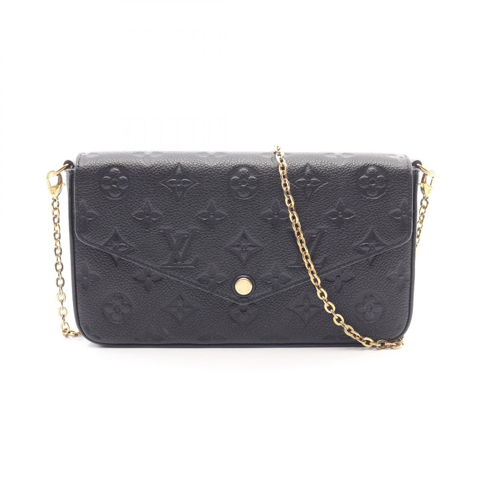 Louis Vuitton Shoulder Bag Pochette Felicie Noir Leather