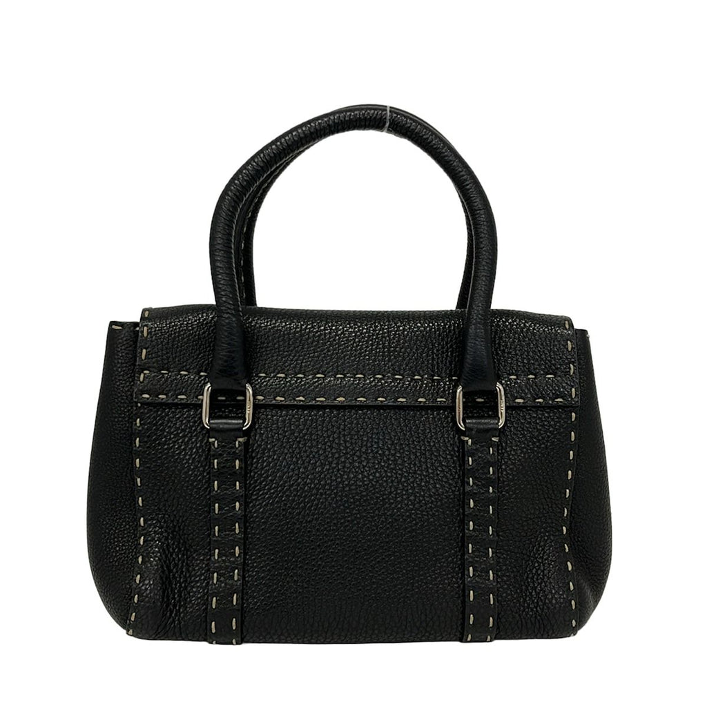 Fendi Handbag Linda Bag Selleria Black Leather — view 3