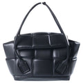 Bottega Veneta the Arco Bag Padded Maxi Intrecciato Large Handbag Black