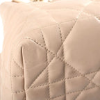 Dior Toujours Macro Cannage Handbag Calfskin Beige — view 5