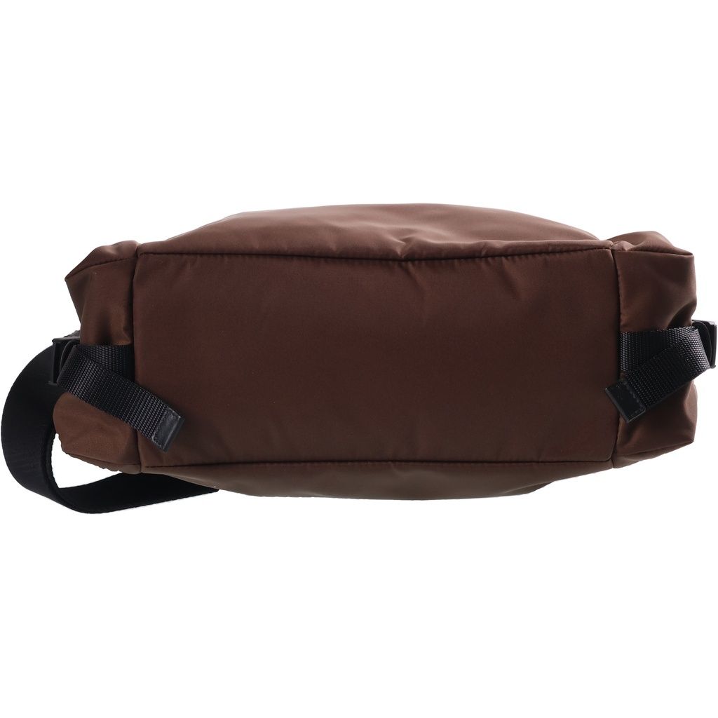Prada Explorer Re-Nylon Bag Brown Nylon Leather Silver — view 4