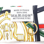 Hermes Twilly Silk Scarf Legendary Harness White — view 5