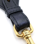 Dior Embroidered Shoulder Strap Canvas Leather Beige Navy — view 4