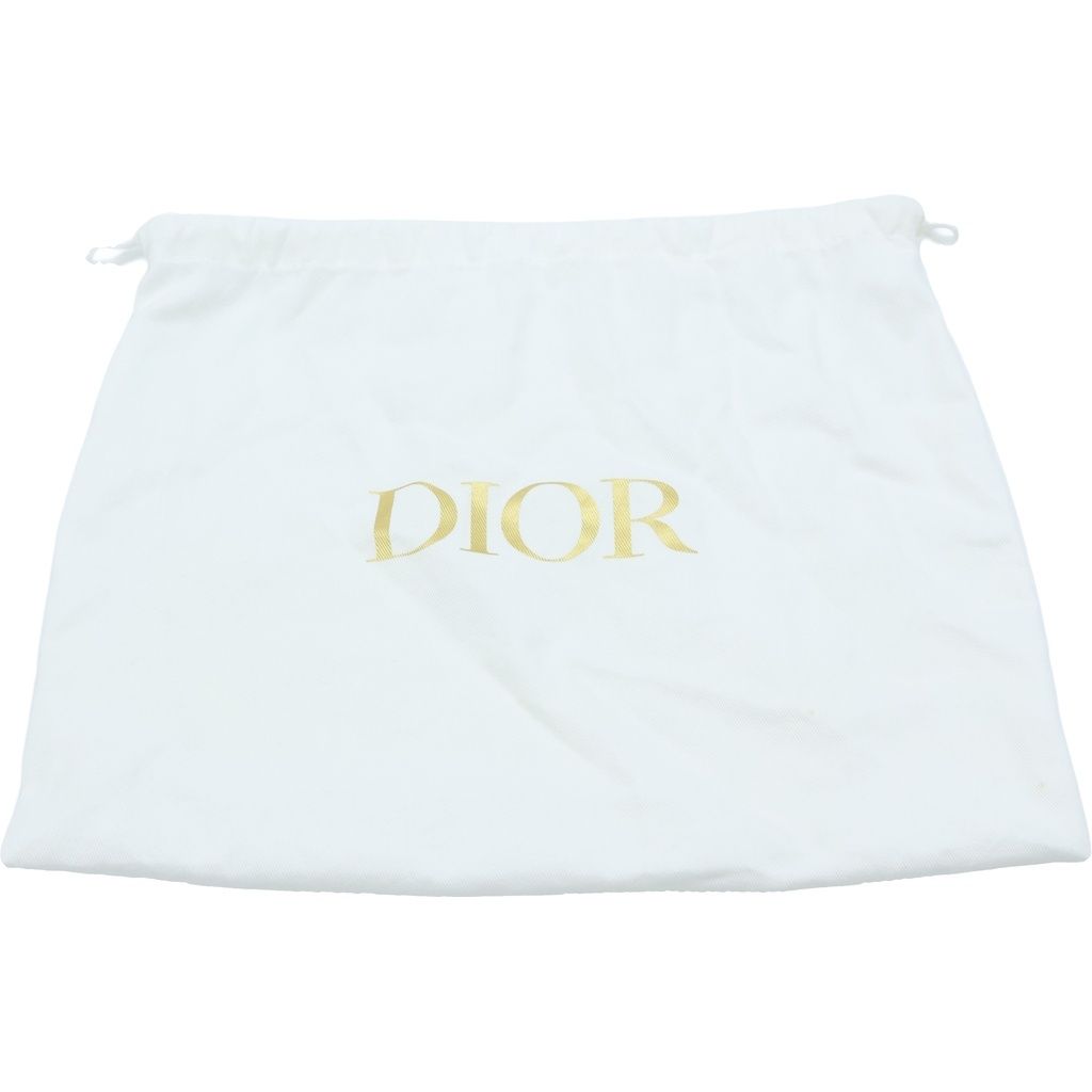 Dior Embroidered Shoulder Strap Canvas Leather Beige Navy — view 6