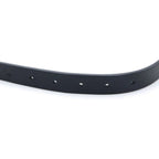 Dior CD Logo Buckle Leather Belt Gold Black White — view 5