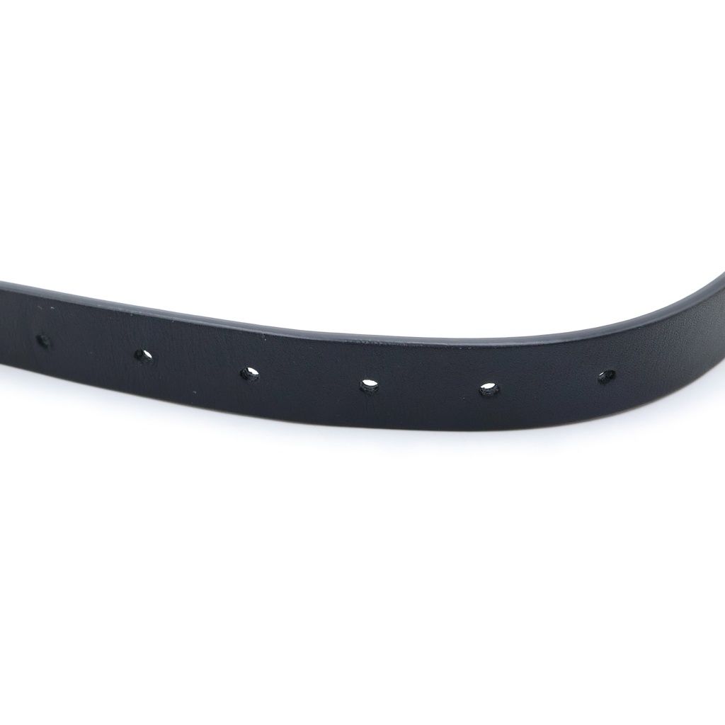 Dior CD Logo Buckle Leather Belt Gold Black White — view 5