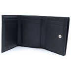 Loewe Anagram Trifold Wallet Bifold Coin Purse Gray Leather — view 4