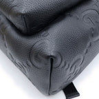 Gucci Jumbo GG Backpack Black Leather Silver — view 5