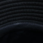 Prada Triangle Logo Tessuto Nylon Bucket Hat M Black — view 6