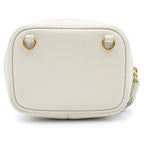 Saint Laurent Baby Lou Plate Logo Chain Shoulder Bag White — view 2