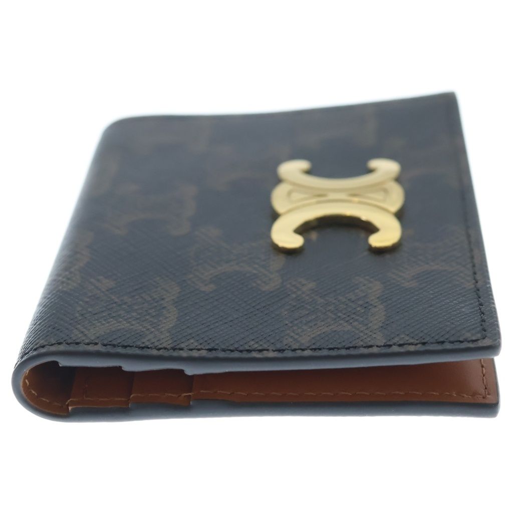 Celine Triomphe Card Case Brown Leather — view 3