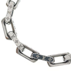 Louis Vuitton Monogram Collier Chain Necklace Silver