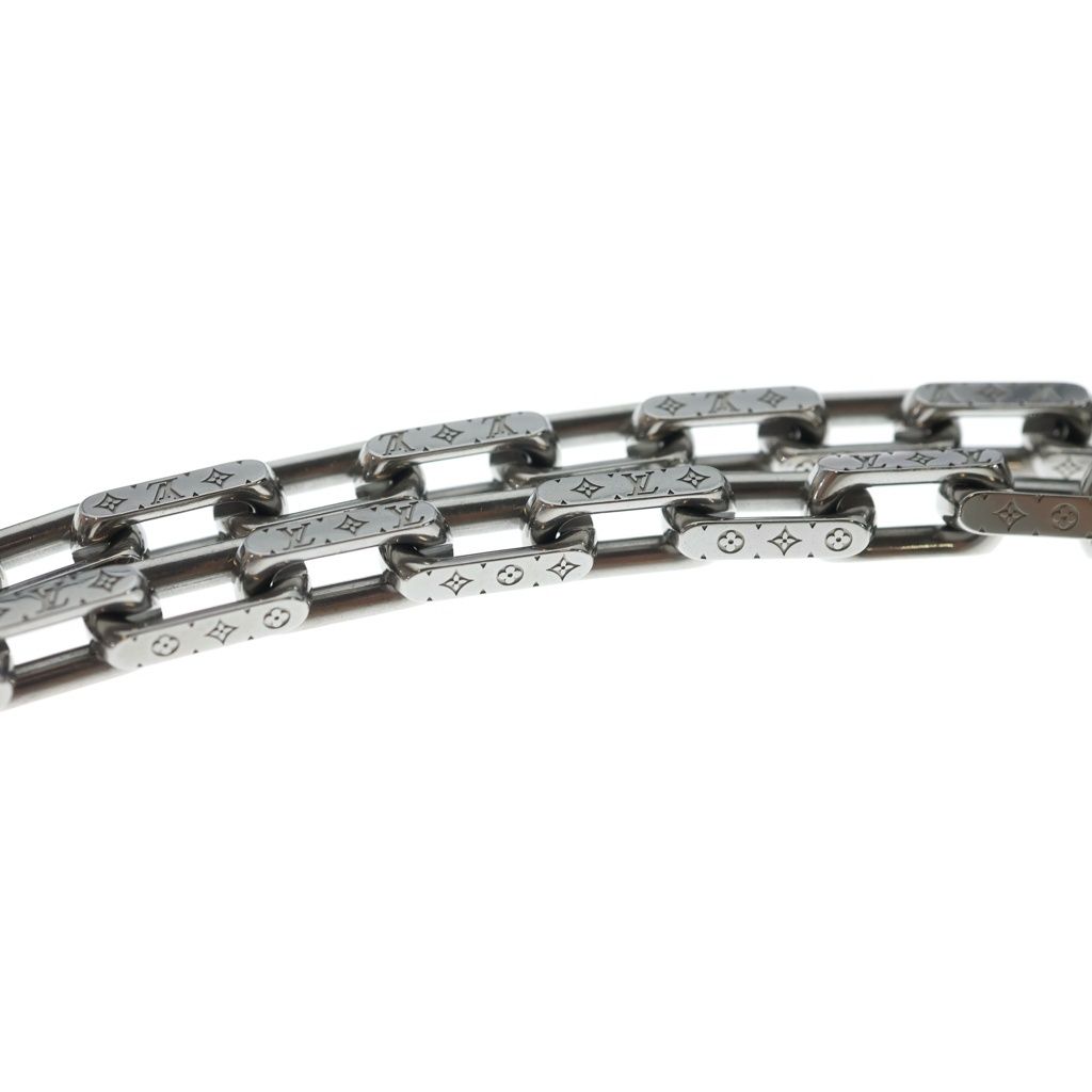 Louis Vuitton Monogram Collier Chain Necklace Silver — view 3