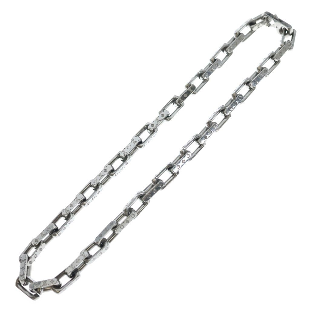 Louis Vuitton Monogram Collier Chain Necklace Silver — view 2