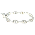 Hermes Chaine D'ancre MM 18 Links Chain Bracelet Silver — view 4
