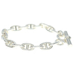 Hermes Chaine D'ancre MM 18 Links Chain Bracelet Silver — view 3