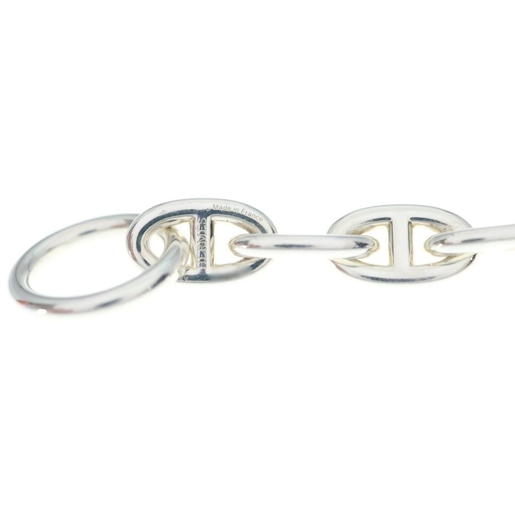 Hermes Chaine D'ancre MM 18 Links Chain Bracelet Silver — view 5