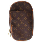 Louis Vuitton Pochette Gange Monogram Leather Shoulder Bag Brown