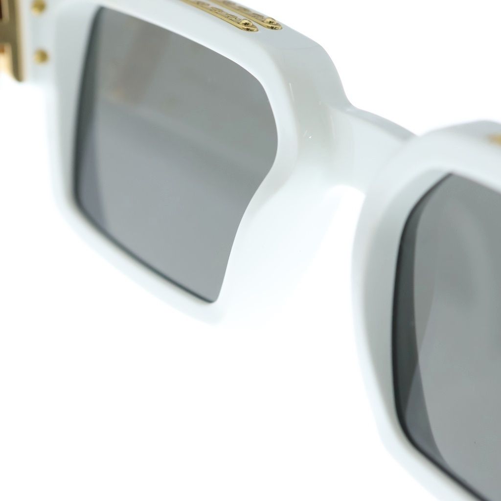 Louis Vuitton LV Logo Type/frame Square Sunglasses White Eyewear — view 5