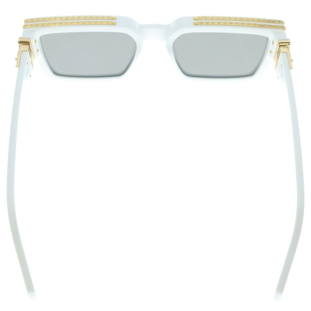 Louis Vuitton LV Logo Type/frame Square Sunglasses White Eyewear — view 2