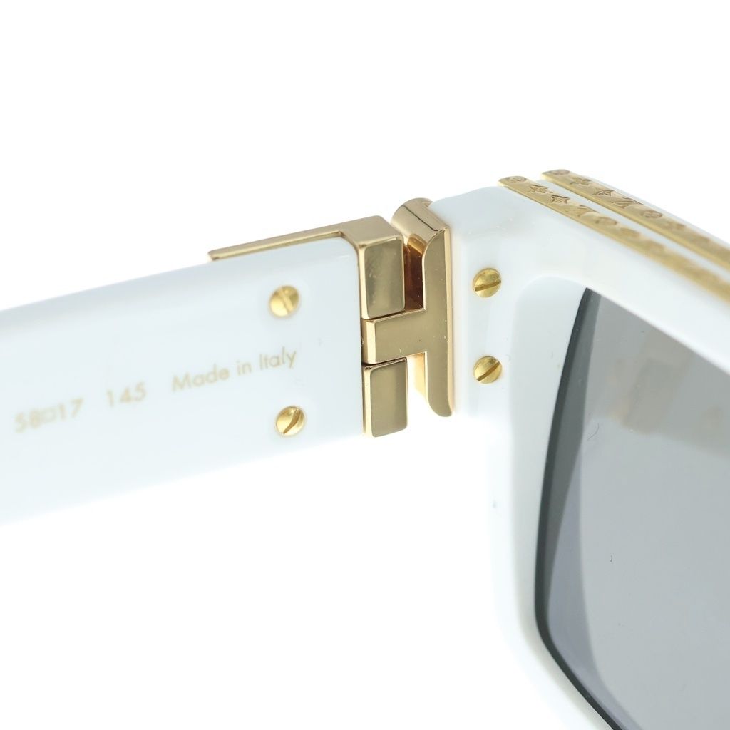 Louis Vuitton LV Logo Type/frame Square Sunglasses White Eyewear — view 4