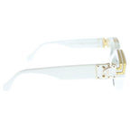 Louis Vuitton LV Logo Type/frame Square Sunglasses White Eyewear — view 3