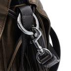 Loewe Flamenco Nappa Leather Silver Fringe Tassel 2-Way Shoulder Bag Khaki — view 7
