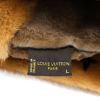 Louis Vuitton Monogram Sac Hat Fur Mink Brown — view 8
