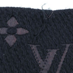 Louis Vuitton Logomania Scarf LV Stories Shawl Wool Silk Black Multicolor — view 4