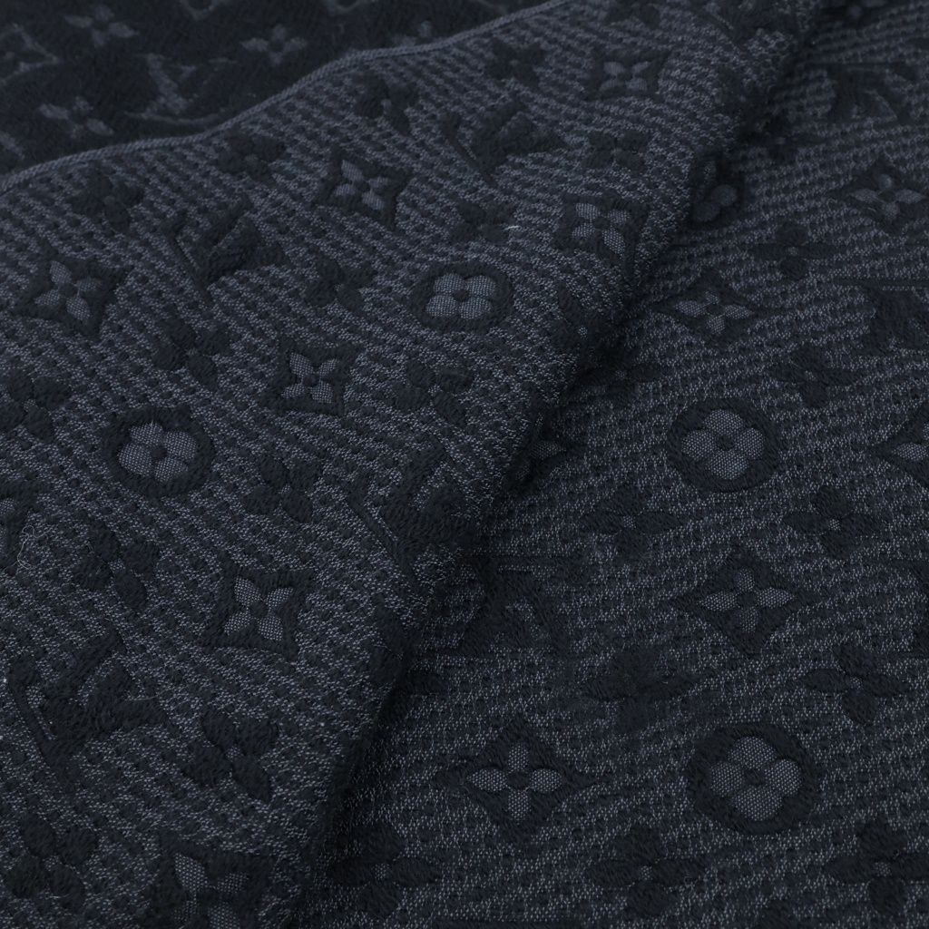Louis Vuitton Echarpe Monogram Classic Wool Scarf Shawl Black — view 4