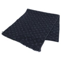Louis Vuitton Echarpe Monogram Classic Wool Scarf Shawl Black