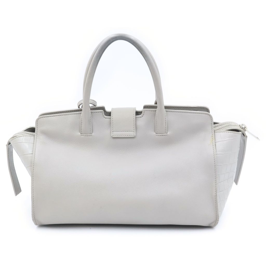 Saint Laurent Paris Baby Downtown Cabas 2-Way Shoulder Bag Gray — view 2