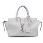 Saint Laurent Paris Baby Downtown Cabas 2-Way Shoulder Bag Gray