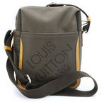 Louis Vuitton Damier Geant Citadin NM Canvas Leather Shoulder Bag Tail Brown — view 2
