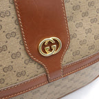 Gucci GG Canvas Shoulder Bag Brown — view 7