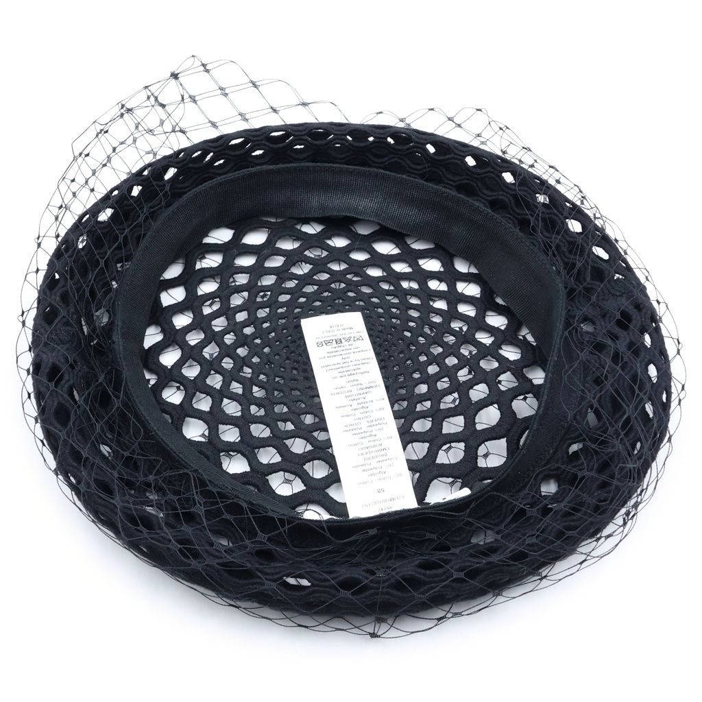 Dior Mesh Beret Hat Black — view 5
