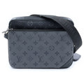 Louis Vuitton Monogram Eclipse Trio Messenger Shoulder Bag Leather Black Gray