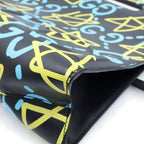 Gucci Ghost Print Star 2-Way Shoulder Handbag Leather Black — view 5