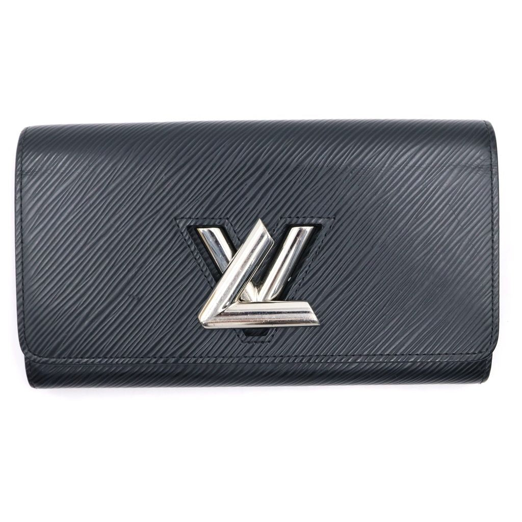 Louis Vuitton Portefeuille Twist Wallet Bifold Epi Leather Black