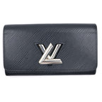Louis Vuitton Portefeuille Twist Wallet Bifold Epi Leather Black