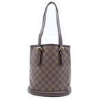 Louis Vuitton Damier Marais Handbag Brown Leather — view 2