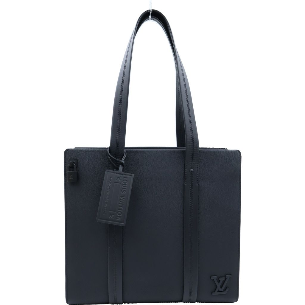 Louis Vuitton LV Aerogram Take Off Tote Calfskin Shoulder Bag Noir Black