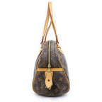Louis Vuitton Monogram Montorgueil PM Leather Shoulder Bag Brown — view 3
