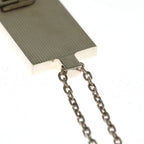 Gucci G Logo Plate Pendant Chain Silver Necklace — view 6