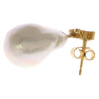 Celine Triomphe les Pearl Baroque Earrings White Gold — view 3