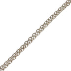 Gucci Square Logo Plate Pendant Chain Silver Necklace — view 4
