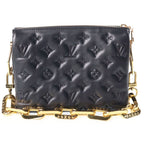 Louis Vuitton Embossed Cousin BB Chain Handbag Black Leather Gold — view 2