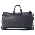 Louis Vuitton Keepall Bandouliere 50 Taurillon Leather Boston Bag Black — view 2