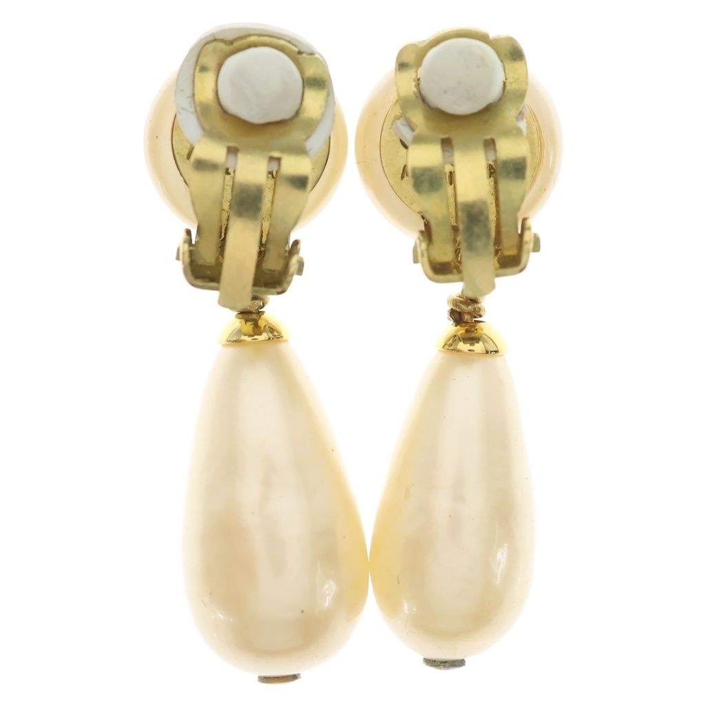 Chanel Swing Pearl Earrings Ivory Gold — view 2